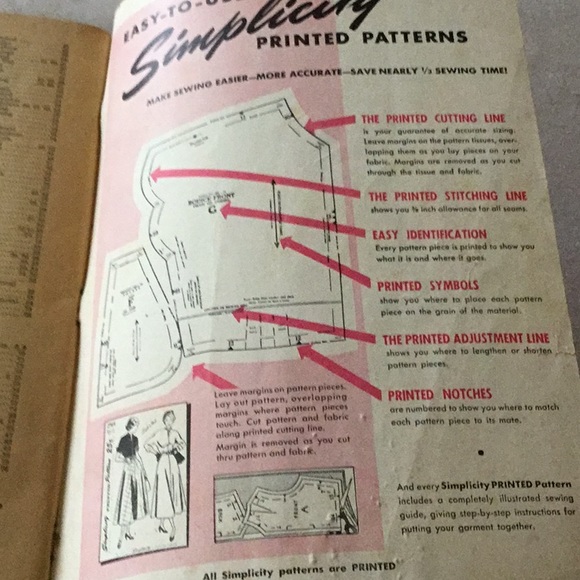 Simplicity Sewing Book Vintage 1949 - Picture 5 of 5